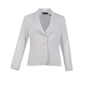 131520_WHT-00 Fitted Long Sleeve White Jacket