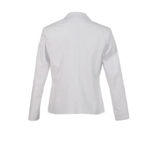 131520_WHT-01 Fitted Long Sleeve White Jacket