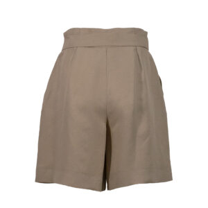 7141010202003-01 Nabulus Loose-Fit Beige Shorts With Belt