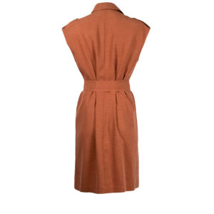 565159-01 Brown Shirt Dress With Belt