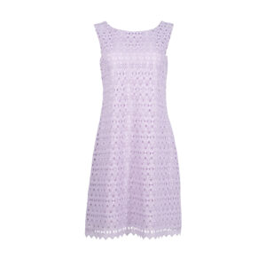 565172-00 Embroidered Lilac Mini Dress