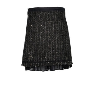 96KW1207-01 Sparkle Boucle Skirt