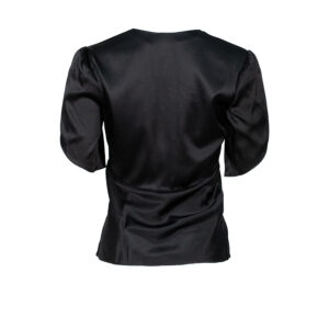 1G1526Y6B1-01 William Silk Satin Black Top