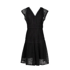 1G15KRY6H3-00 Shannon Black Lace Mini Dress