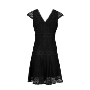 1G15KRY6H3-01 Shannon Black Lace Mini Dress