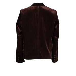 20251054-01 Brown Velvet Tailored Jacket