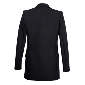 GI94506E2_BLK-01 Single Button Long Black Jacket