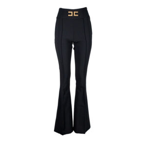 PA35806E2-00 Bell-Bottom Trousers With Logo Embroidery