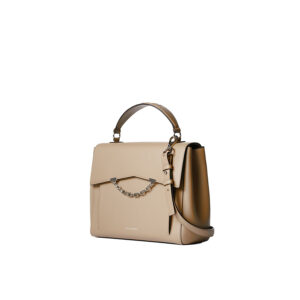 205W3065_BRW-01 K/Karl Seven Top-Handle Brown Bag