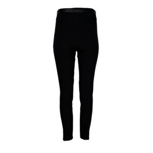 592054-01 Two-Zipper Black Pants With Belt