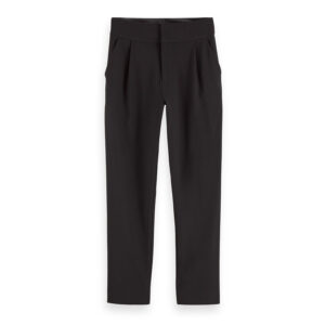 159073-0008-00 Mid-Rise Tailored Black Stretch Pants