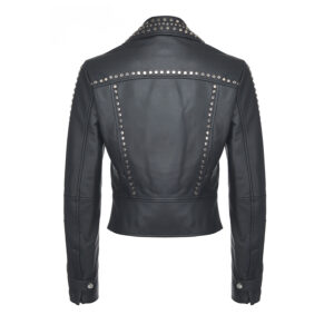 1G15HSY672-01 Cristoforo Biker Jacket With Studs