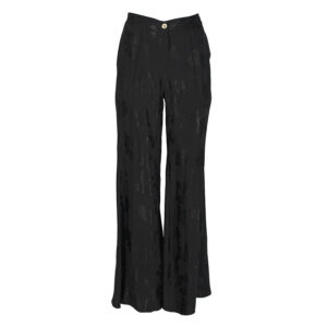 2033003_BLK-00 Wide Led Black Satin Pants