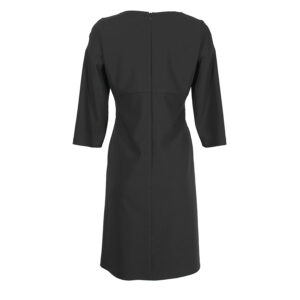 212020_BLK-01 Black Midi Dress With Buttons