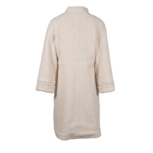 224520-01 Long Beige Boucle Jacket