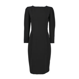 595011-00 Black Dress With Sleeve Buttons