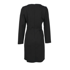 595079-01 Black Boxy Dress With Pockets