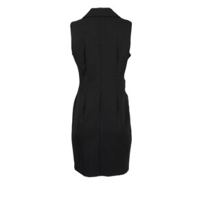 CFC0099502003-01 Sleeveless Bodycon Black Blazer-Dress