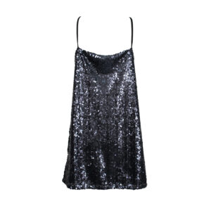 1736035-01 Blue Sequin Strappy Mini Dress