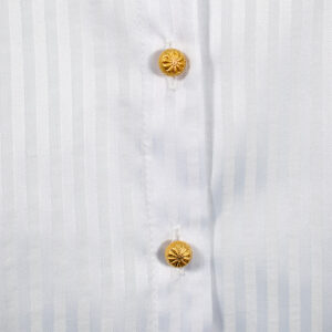 220-400-02 Basic White Striped Shirt