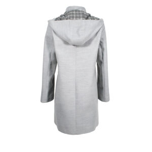 537023-01 Grey Montgomery Hooded Coat