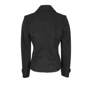 573047_BLK-01 Big Buttoned Black Jacket