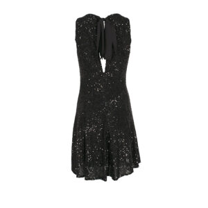 555153-01 Black Sequinned Mini Dress