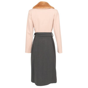 CFC0100003003-01 Grey-Beige Long Coat