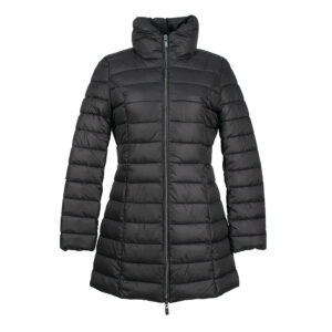 F786YAIAKAR019_BLK-00 High-Collar Black Quilted Coat