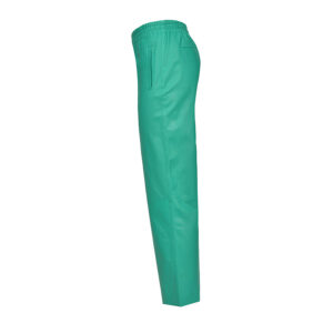 1G15WYY638-02 Toast 2 Green Leather Trousers