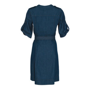 072.50.01.043-01 Mini Denim Shirt Dress With Belt