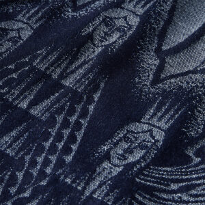 159899-0217-02 Indigo Storytelling Jacquard