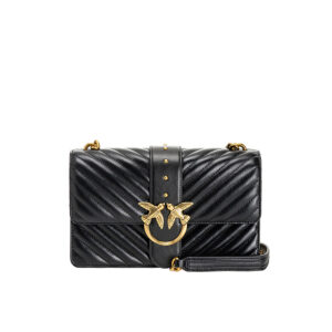 1P221ZY6XVZ99-00 Love Classic Icon Chevron Black Bag