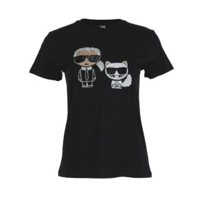 210W1725_BLK-00 Ikonik Rhinestone Black T-Shirt