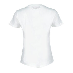 210W1726_WHT-01 Ikonik Rhinestone Karl White T-Shirt