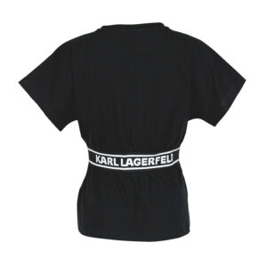 211W1705_BLK-01 Karl Logo Tape Black Top