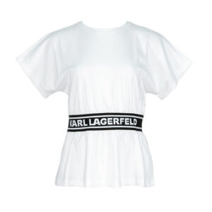 211W1705_WHT-00 Karl Logo Tape White Top