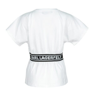 211W1705_WHT-01 Karl Logo Tape White Top