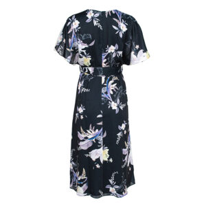 249747-01 Niita Navy Wrap-Around Dress