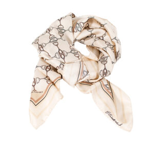 FO03F11E2_WHT-00 Large White Silk Foulard Scarf