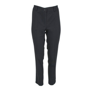 072.20.01.083_BLK-00 Fitted Straight-Leg Black Pants