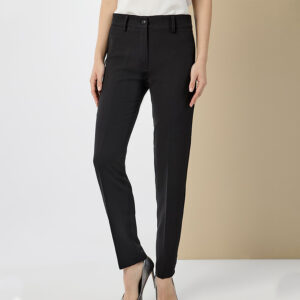 072.20.01.083_BLK-mdl Fitted Straight-Leg Black Pants