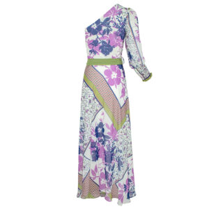 072.50.01.032-01 One-Sleeve Printed Maxi Dress