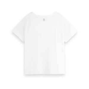 161721-0006-01 Basic Mercerised Cotton White T-Shirt