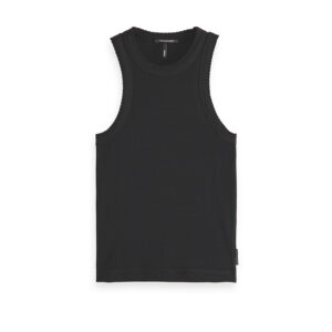 161734-0008-00 Racerback Black Tank Top