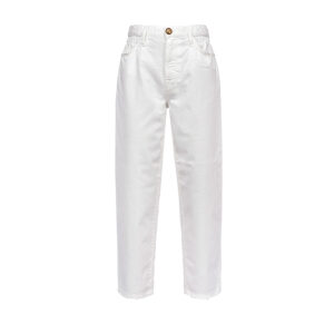 1J10LMY652Z08-00 Flexi Maddie 1 Mom-Fit White Jeans