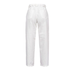 1J10LMY652Z08-01 Flexi Maddie 1 Mom-Fit White Jeans