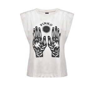 1N132WY7J4ZD2-00 E Poi Studded Print T-Shirt