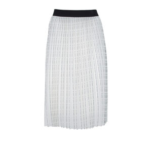 211W1202-00 Karl Logo Pleated Midi Skirt