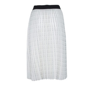 211W1202-01 Karl Logo Pleated Midi Skirt